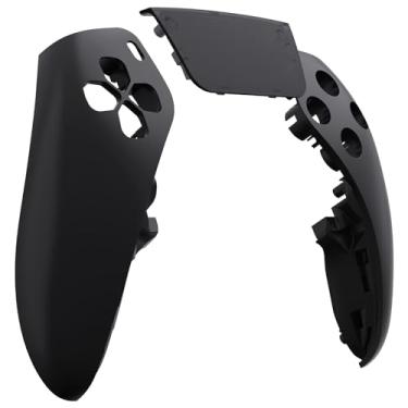 Imagem de eXtremeRate Capa Frontal Esquerda Direita Com Touchpad Compatível Controle Ps5 Edge, Painel De Substituição Preto Faça Você Mesmo, Personalizada Para