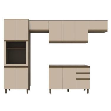 Imagem de Cozinha Modulada Connect 4 Peças com Torre Quente 1 Forno - Móveis Hen