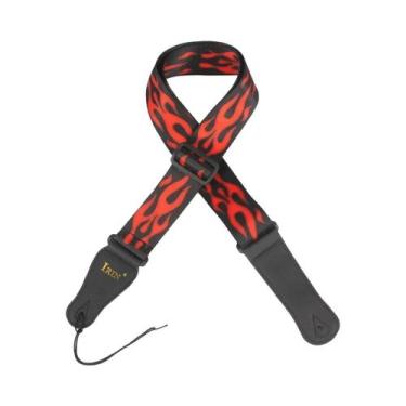 Imagem de Correia De Guitarra Ajustável Multicolorida De Algodão Puro Para Acess