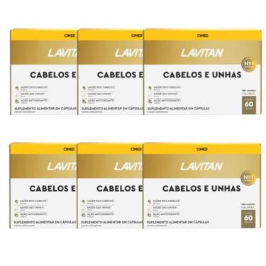Imagem de Lavitan Cabelos E Unhas 60 Cápsulas Kit 06 Unidades - Cimed