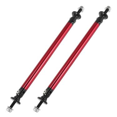 Imagem de X AUTOHAUX 2 peças de hastes de suporte divisor de 150 mm de 15 cm ajustáveis para para-choque traseiro dianteiro e traseiro com barra de suporte para tirante da haste serve na maioria dos veículos vermelhos
