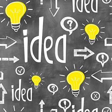 Imagem de Papel De Parede Lousa Lâmpadas Autocolante 12m