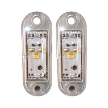 Imagem de Par Lanterna Placa Led 24vt Carreta Guerra E Randon