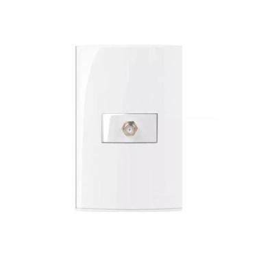 Imagem de Conjunto 42 Tomada TV Coaxial 75 OHMS Sleek - Margirius, Branco