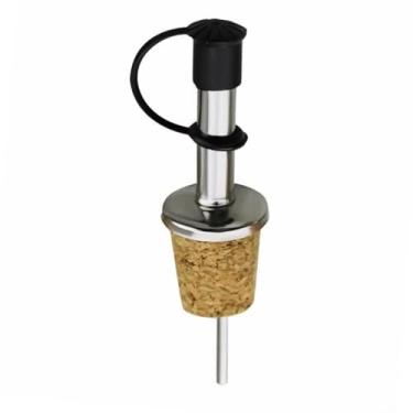 Imagem de Bico Dosador Inox Tampa Rolha Azeite Vinagre Vinho Óleo E Bebida