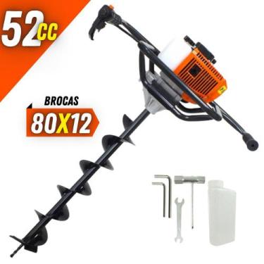 Imagem de Perfurador de Solo Vulcan VPS520 2T 52cc á Gasolina Broca 80x12cm Resi