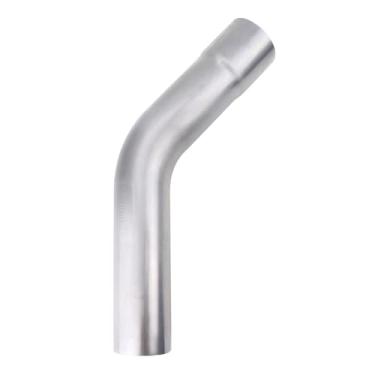 Imagem de A-KARCK Tubo de escape de 45 graus 6.3 cm OD, curva de mandril de tubo de escape de aço suave, personalize seu próprio sistema de exaustão