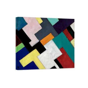 Imagem de Abstrato lona wall art pinturas famosas-No.7-Pôster e impressões para decoração casa pronta para pendurar 20x25cm8x10in Tela Embrulhada