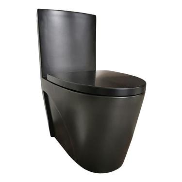Imagem de Vaso Sanitário Monobloco Caixa Acoplada Preto Fosco Reno R 600