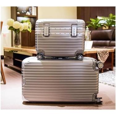 Imagem de Mala De Cabine Mala Horizontal Bagagem Pc Abs Mala Rígida Durável Mala De Mão Mala De Mão Malas De Mão Malas De Combinação, Silver, 22in