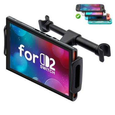Imagem de FYOUNG Suporte de encosto de cabeça para carro compatível com Switch 2 modelo 2025/Swith OLED/Switch, suporte ajustável para carro compatível com Switch/iPhone/iPad e outros dispositivos (4 a 11