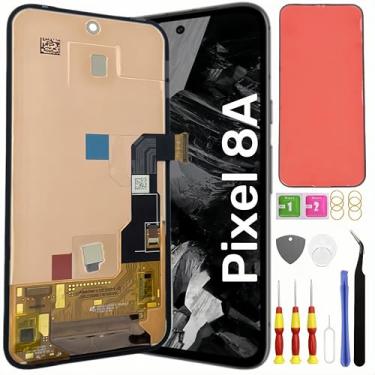 Imagem de Tela de substituição original AMOLED Pixel 8A para tela LCD Pantalla Touch digitalizador com kit de ferramentas GKV4X, G6GPR, G8HHN, G576D