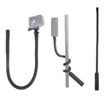 Imagem de HSU Haste flexível para câmera Insta360 GoPro, suporte de pescoço para vara de selfie, suporte de tripé de câmera para GoPro Hero 13 12 11 10 9, Insta360 X5 X4 X3, DJI Action Camera
