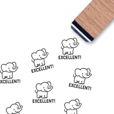 Imagem de Excelente carimbo de borracha para professores, mini carimbo pequeno de 9,5 cm para planejamento de cartões de scrapbook