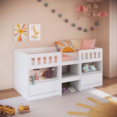 Imagem de Cama Infantil Alta 2 Portas Ilha bela Art in Móveis