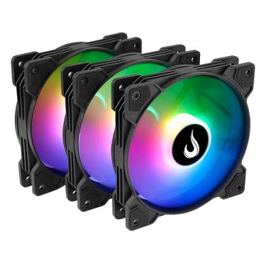 Imagem de Kit Cooler Gabinete Rise Mode X - 3x Fan 120mm, ARGB, 1200rpm