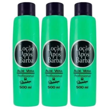 Imagem de 3 Loção Após Barba C/ALOE VERA 500ml Palmindaya