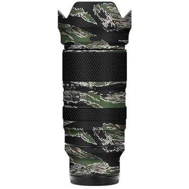 Imagem de Adesivo de lente de câmera antiarranhões para Tamron 50-400 mm F4.5-6.3 adequado para Nikon Mount Coat Wrap película protetora capa 50 400 (camuflagem listrada de iger)