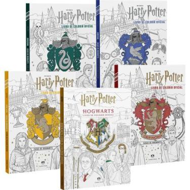 Imagem de Livros De Colorir Oficial Harry Potter Coleção em 5 Volumes Casas De H