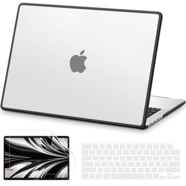 Imagem de AKIT Capa para laptop compatível com MacBook Pro de 16 polegadas 2025 2024-2021 M4 M3 M2 M1 Pro Max A3403 A3186 A2991 A2780 A2485, [antirachaduras] Capa rígida para laptop, capa de teclado e protetor