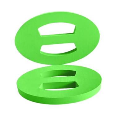 Imagem de YIJU 2 peças de flutuador de mão para natação, prancha flutuante oval para natação, prancha de chute para meninos e meninas, brinquedo divertido para, Verde