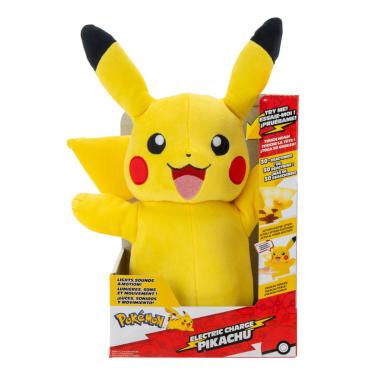 Imagem de Pokemon - Pelúcia De Luxo Pikachu De 35Cm Com Luz E Som