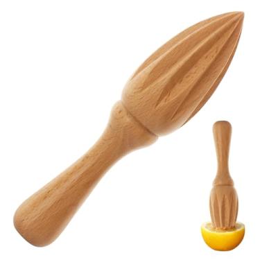 Imagem de Espremedor de frutas cítricas de madeira, espremedor de limão, espremedor de frutas e laranjas, extrator de frutas e laranjas