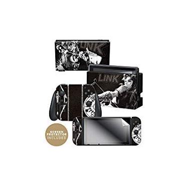 Imagem de Controller Gear Officially Licensed Nintendo Switch Skin & Screen Protector Set - The Legend of Zelda: Breath of The Wild - "Link Half Tone" - Nintendo Switch