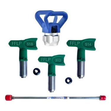 Imagem de Extensor 100cm Pistola Airless + Porta Bico + Kit Bicos Fflp - BWrenta