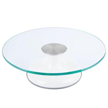 Imagem de Bailarina De Vidro Giratória Para Bolos Confeitaria Alira Home