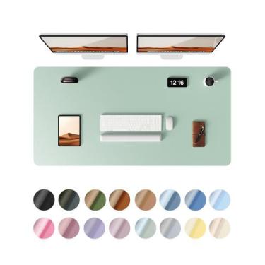 Imagem de Almofada de mesa Ysagi Protetor de couro impermeável 120x60cm verde pá