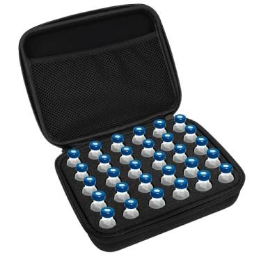 Imagem de Solaradgy Suporte de geladeira para frascos de insulina com 30 compartimentos, estojo de viagem de insulina serve para frascos padrão U-100 ml e acessórios para diabéticos, estojo de armazenamento de