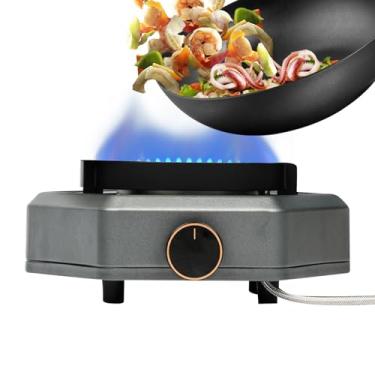 Imagem de Fogão De Acampamento | Fogão De Acampamento Portátil | Queimador 7800w Para Churrasco Trekking Piquenique Culinária Ao Ar Livre