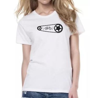 Imagem de Camiseta Baby Look Batimento cardiaco catraca bicicleta - Alearts, GG