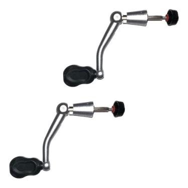 Imagem de Kit 2 Manivela Bracinho Cabo Universal Molinete - Lamazon