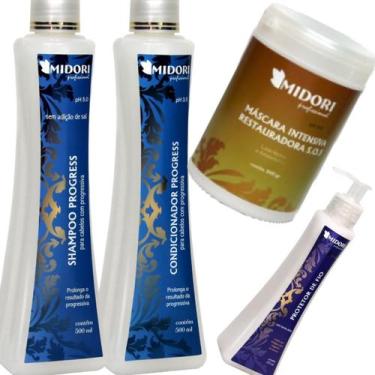 Imagem de Kit Manutenção Progress Máscara Sos 1kg Midori Profissional