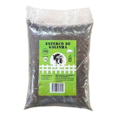 Imagem de Adubo Orgânico 01 Kg Esterco Natural Vaca - Galinha - Carneiro - Rioma