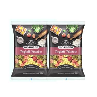 Imagem de Kit 2 Massa Mosmann Gourmet Farfalle Tricolore 400g