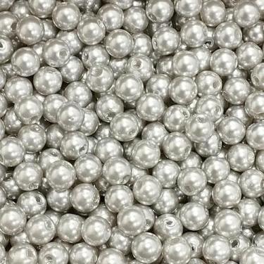 Imagem de PÉROLA DE ABS LISA Nº 06 20G PEROLA 6 MM - LADEIRA BIJUTERIAS, CINZA