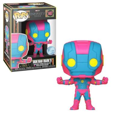 Imagem de Funko Pop Iron Man (Mark 5) Edição Especial 1407 - Homem de Ferro - Figurinha de Vinil - Vermelho e Dourado - Multicolorido