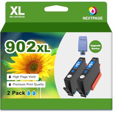 Imagem de Cartuchos de tinta ciano 902XL para impressoras HP, substituição compatível com cartuchos de tinta HP 902XL, pacote combo para Officejet Pro 6978 6968 6974 6975 6960 Officejet 6951 6954 6956 6958
