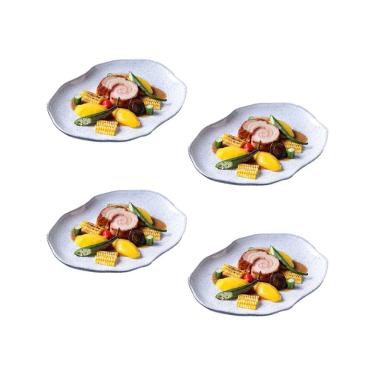 Imagem de Conjunto de Travessas Ovais Pequenas Porto Brasil Orgânico Echo 23x11cm - 4 Peças