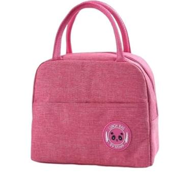 Imagem de Bolsa Termica Porta Marmita a Prova de Vazamentos Trabalho Academia Fitnnes Passeio Praia Termica Lancheira Termica Masculino e Feminino (Rosa)