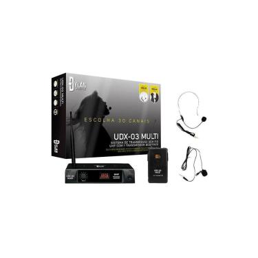 Imagem de Microfone Dylan Udx03 Sem Fio Uhf Com 30 X Canais