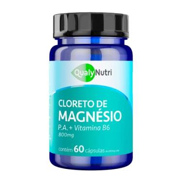 Imagem de Qualynutri Cloreto de Magnésio PA 800mg + Vitamina B6 – 60 Cápsulas