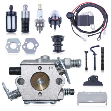 Imagem de Atunee Carburador MS250 para motosserra Stihl 021 023 025 MS210 MS230 MS250 com bobina de ignição 1123 160 1650 Air Fil-TER Kit de ajuste de linha de combustível de substituição para Walbro WT286