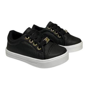 Imagem de Tênis Infantil Casual Confortável e Estiloso – Do 20 ao 34 (Preto, BR, Criança de 4 a 8 anos, Numérico, M, 32)