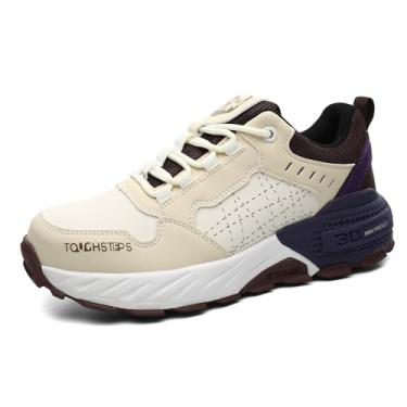 Imagem de TOUGHSTEPS Tênis de bico de aço para homens e mulheres, à prova de perfuração, segurança, trabalho, leve, confortável, indestrutível, Branco, 12 Women/10.5 Men