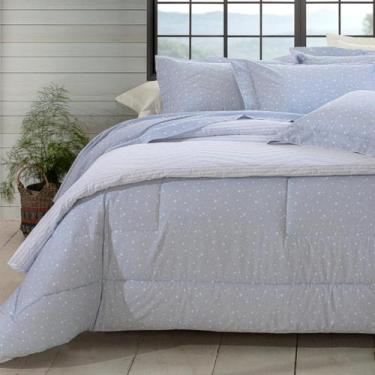 Imagem de Edredom Solteiro Percal 200 Fios Kacyumara Vintage Estrela