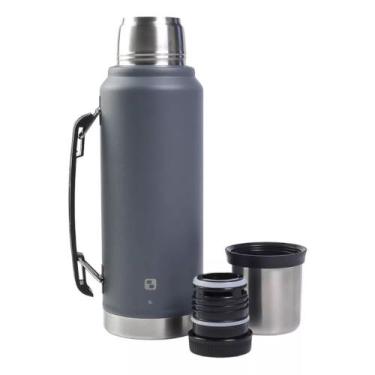 Imagem de Garrafa Térmica Everest 1Litro Soprano Cinza